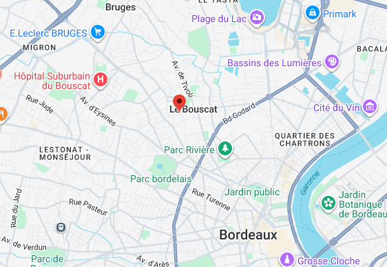 Emplacement de Thierry Traiteur au 28 rue blanchard au bouscat